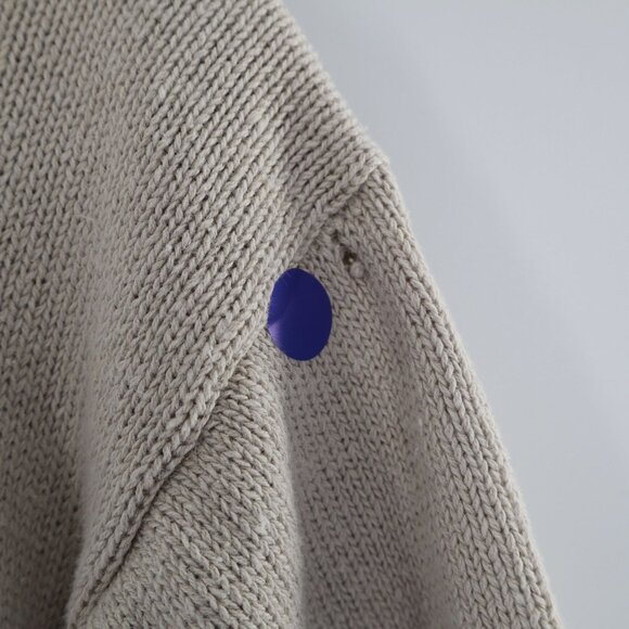 Vintage Sellecca Embellished Knit Cardigan Women L Cream Grannycore Cottage Twee - Picture 11 of 11